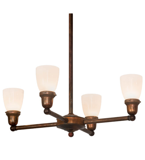 26" Wide Revival Goblet 4 Light Chandelier