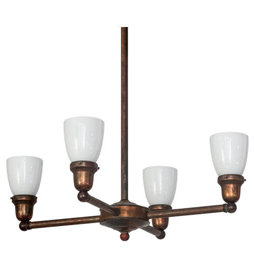 26" Wide Revival Goblet 4 Light Chandelier