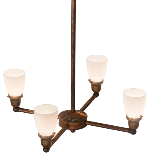 26" Wide Revival Goblet 4 Light Chandelier