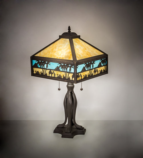 26" High Camel Mission Table Lamp