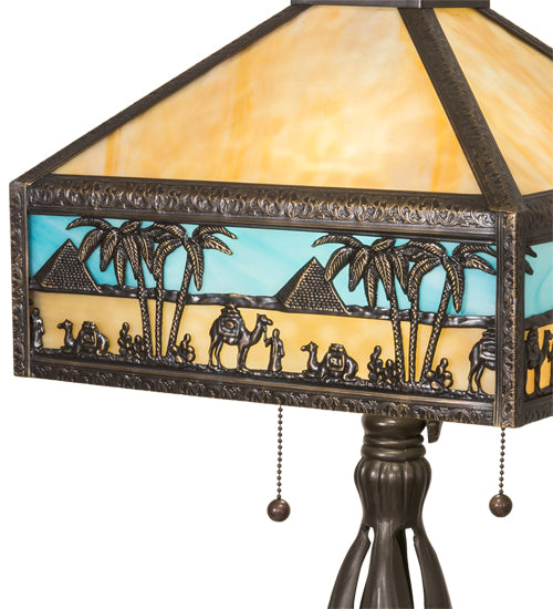 26" High Camel Mission Table Lamp