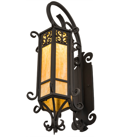 12"W Caprice Lantern Wall Sconce