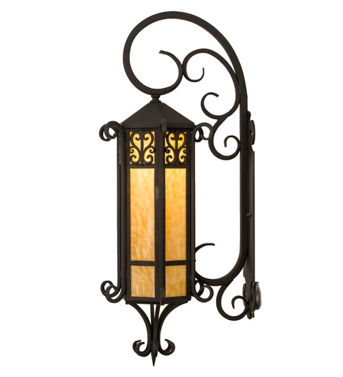 12"W Caprice Lantern Wall Sconce