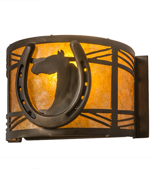 8"W Horseshoe Wall Sconce