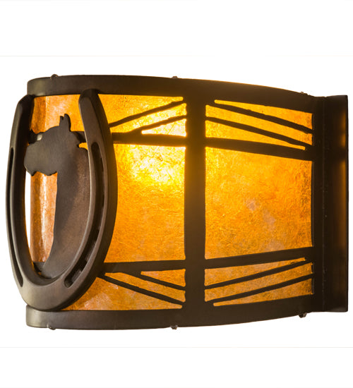 8"W Horseshoe Wall Sconce