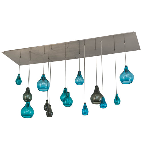 84"L Anjou 14 Lt Cascading Pendant