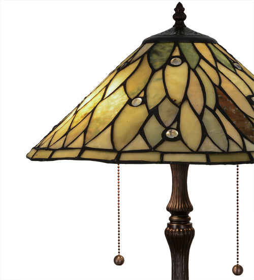 24" High Dew Drop Jadestone Table Lamp