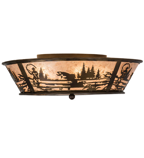 22"W Fly Fishing Creek Flushmount