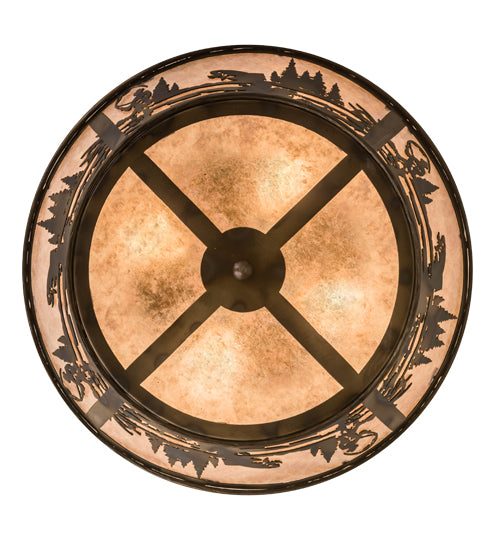 22"W Fly Fishing Creek Flushmount