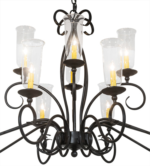 60"L Wallis 14 Lt Oblong Chandelier