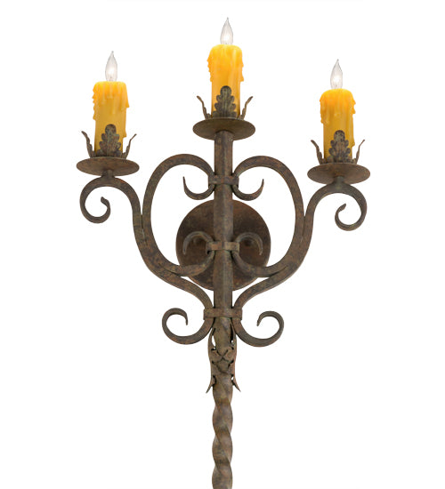 16" Wide Palmira 3 Light Wall Sconce