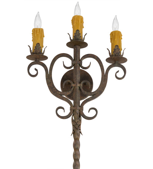 16" Wide Palmira 3 Light Wall Sconce