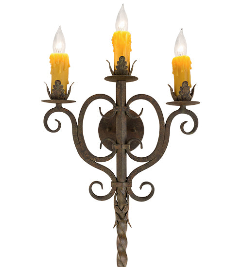 16" Wide Palmira 3 Light Wall Sconce