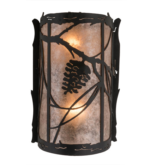 8" Wide Whispering Pines Right Wall Sconce