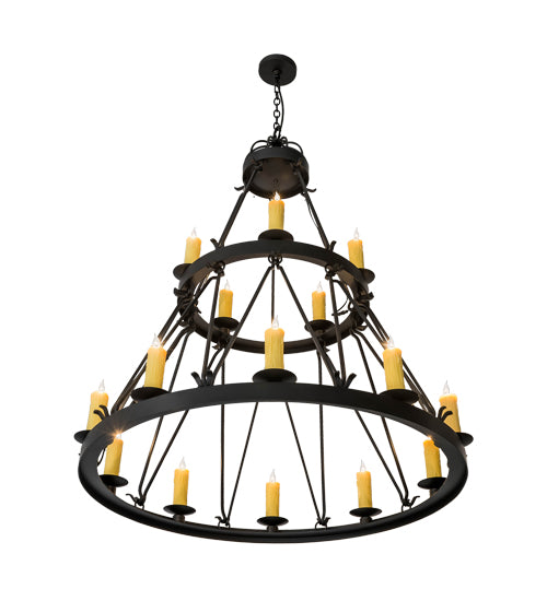 48"W Lakeshore 15 Lt Chandelier