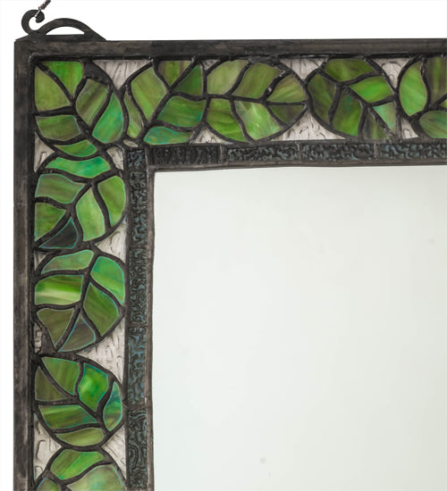 28" Wide X 36" High Leaf Mirror