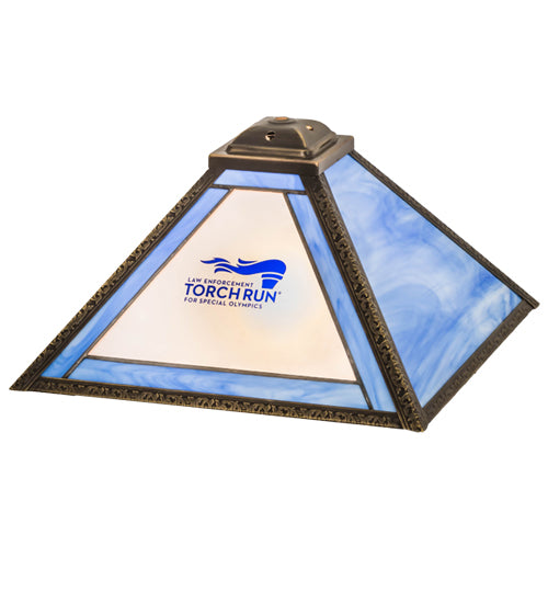 13"Sq Personalized Torch Run Shade