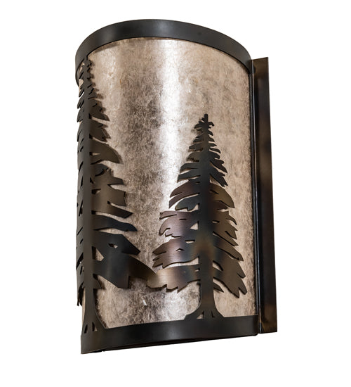 8" Wide Tall Pines Wall Sconce