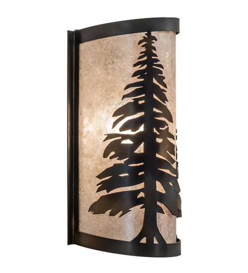 8" Wide Tall Pines Wall Sconce