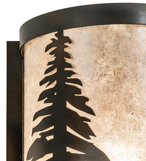 8" Wide Tall Pines Wall Sconce