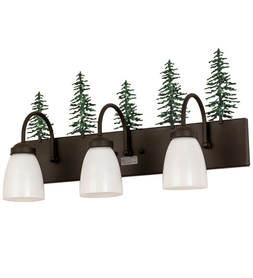 24"Wide Tall Pines 3 Light Vanity Light