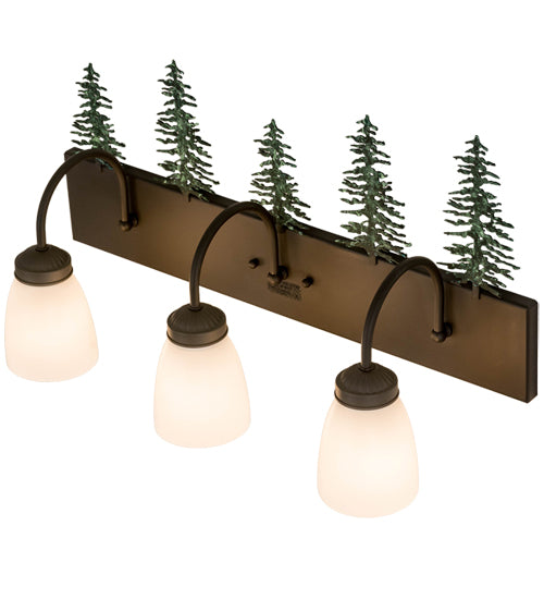 24"Wide Tall Pines 3 Light Vanity Light