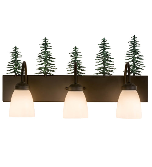 24"Wide Tall Pines 3 Light Vanity Light