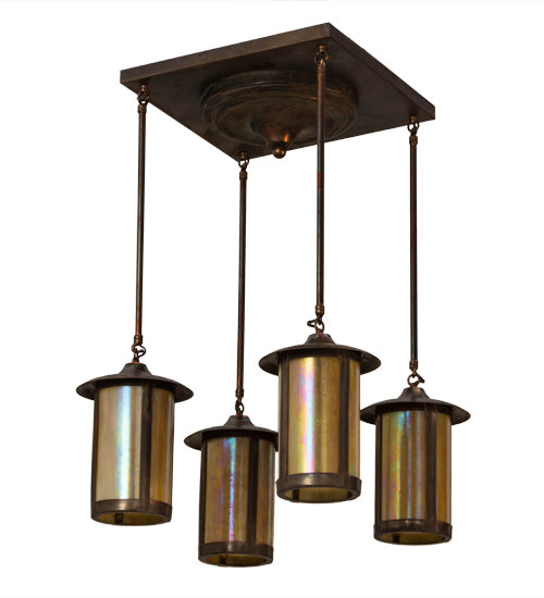 28" Wide Fulton Prime 4 Lt Pendant