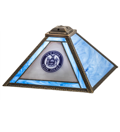 13"Sq Personalized State Trooper Shade