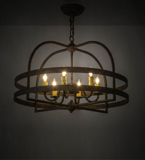 22" Wide Aldari 6 Light Chandelier