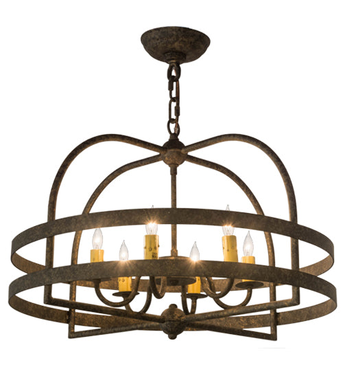 22" Wide Aldari 6 Light Chandelier