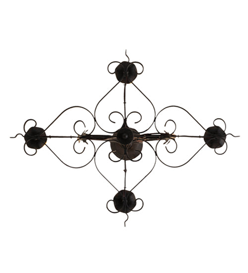 28" Long Elianna 4 Lt Oblong Chandelier