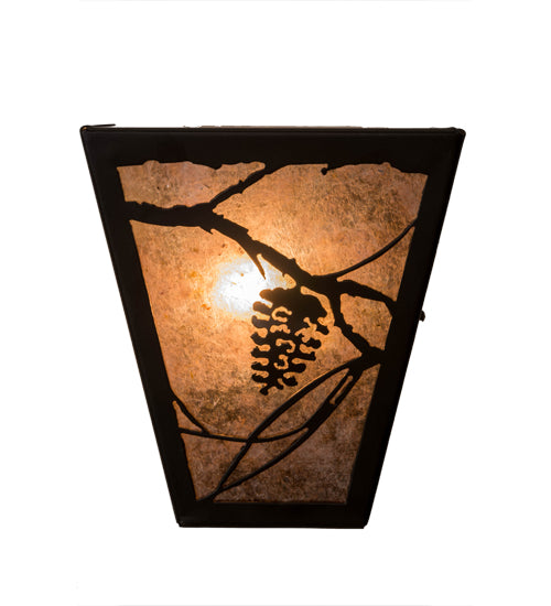 7" Wide Whispering Pines Wall Sconce