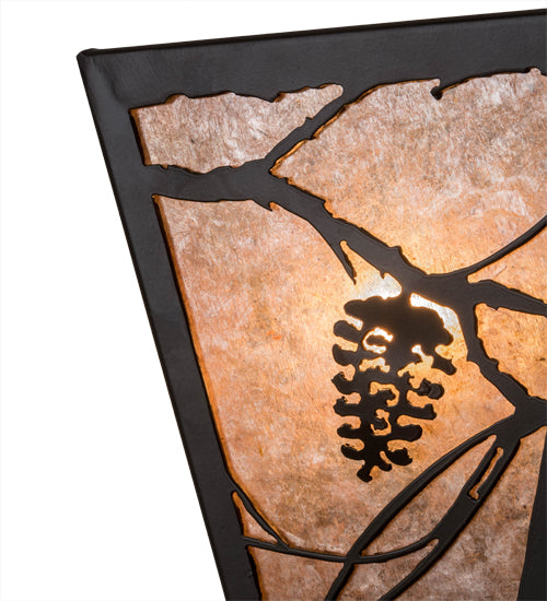 7" Wide Whispering Pines Wall Sconce