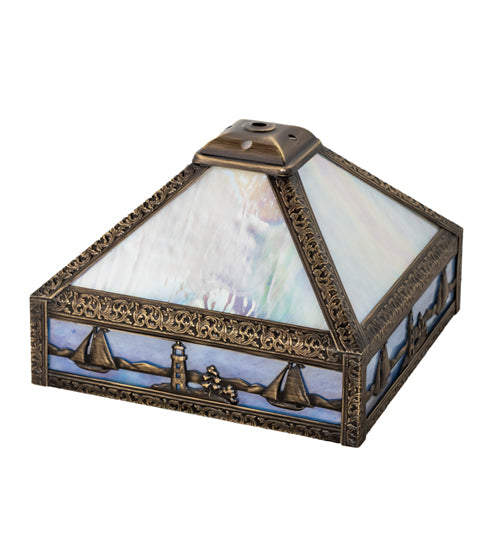 9" Square Sailboat Mission Shade