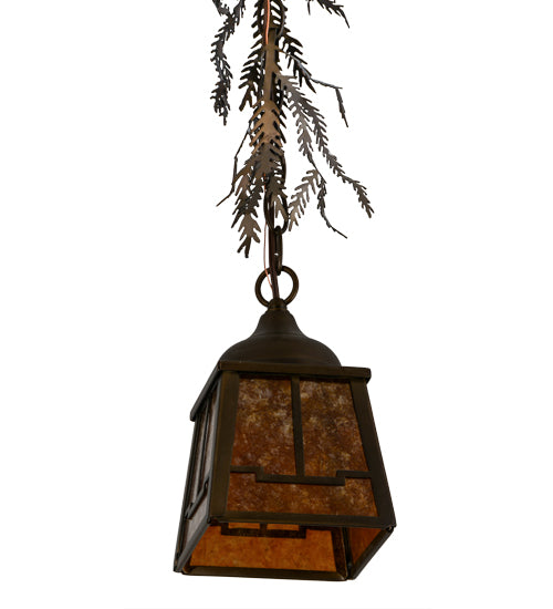 5.5"Sq Pine Branch Valley View Pendant