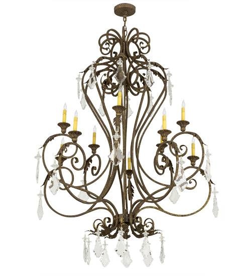 48"W Josephine 10 Lt Chandelier