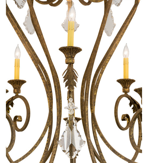 48"W Josephine 10 Lt Chandelier