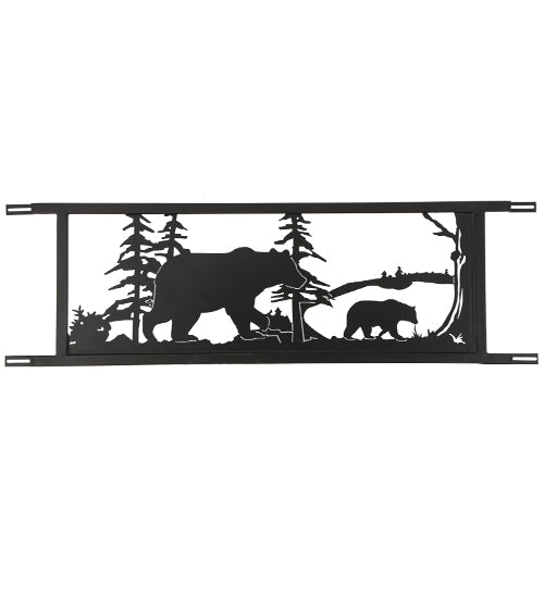 94.5"W Neversink Bridge Black Bear Decor