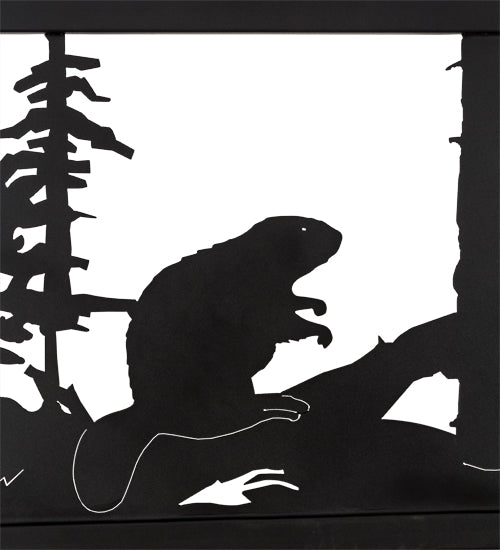 94.5"W Neversink Bridge Beaver Decor