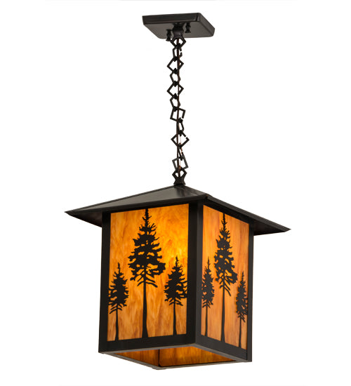 12"Sq Seneca Great Pines Pendant