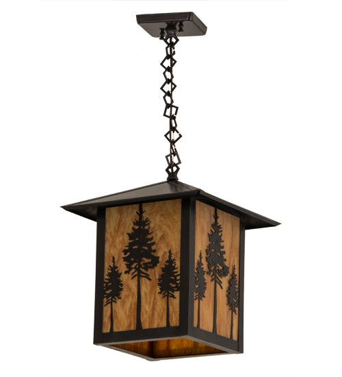 12"Sq Seneca Great Pines Pendant