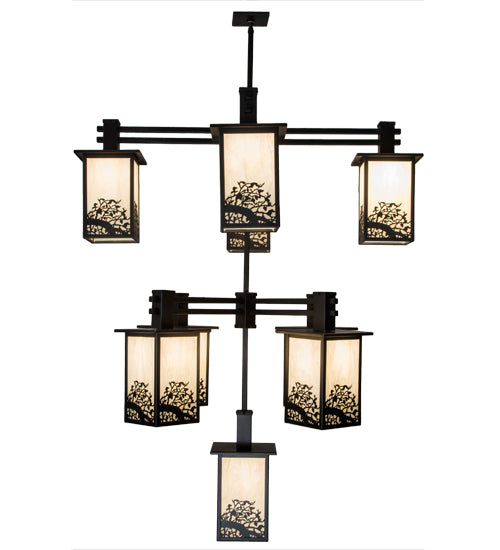 48"W Hyde Park Apple Branch 9 Lt Chandelier