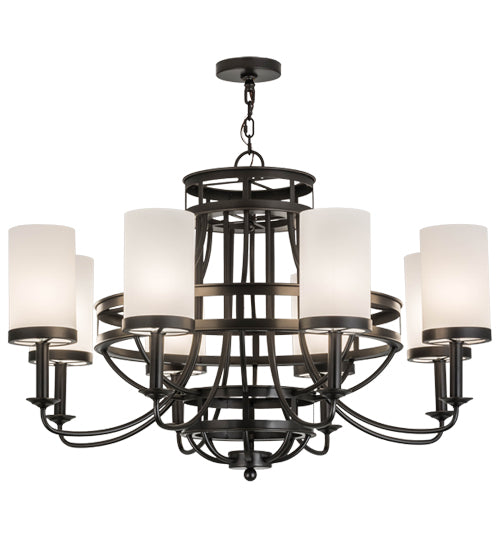 46"W Saxony 8 Lt Chandelier