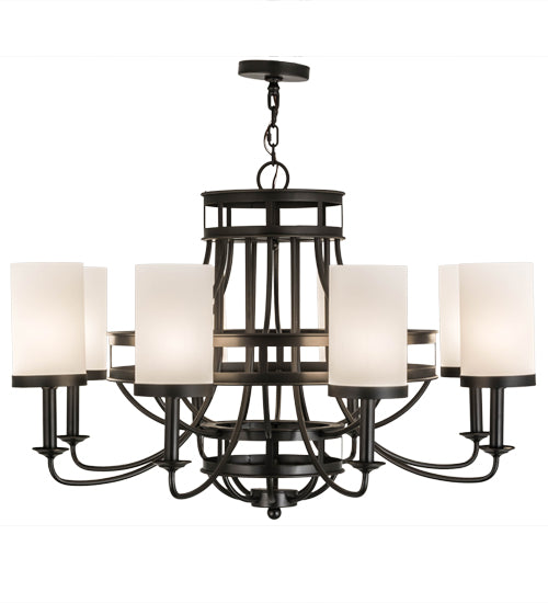 46"W Saxony 8 Lt Chandelier