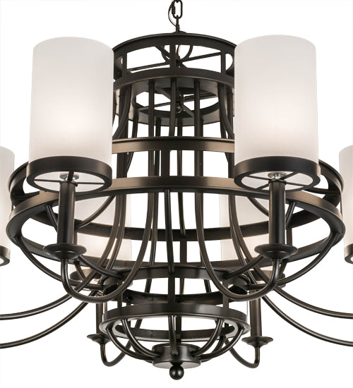 46"W Saxony 8 Lt Chandelier