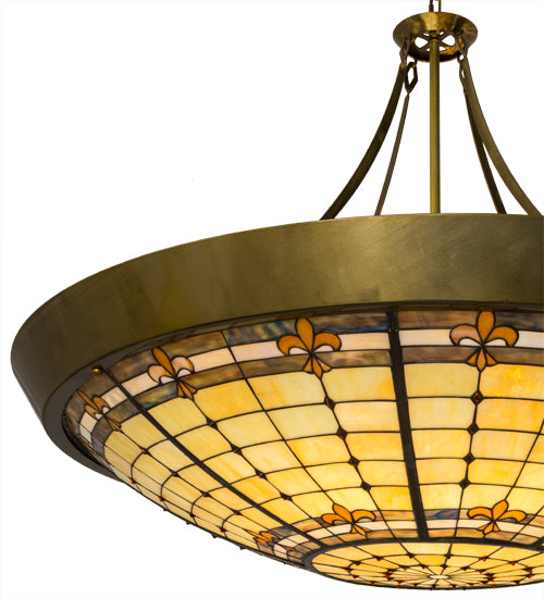 54" Wide Fleur-De-Lite Inverted Pendant