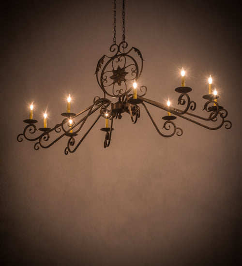 68"L Christabel 10 Lt Chandelier