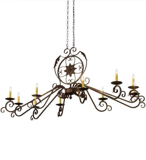 68"L Christabel 10 Lt Chandelier