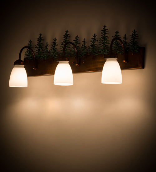 30" Wide Tall Pines 3 Light Vanity